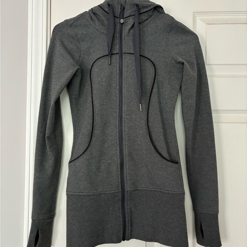Lululemon Gray Athletic Zip-Up